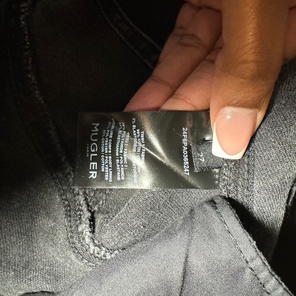 Mugler dark wash shorts - Picture 6 of 6